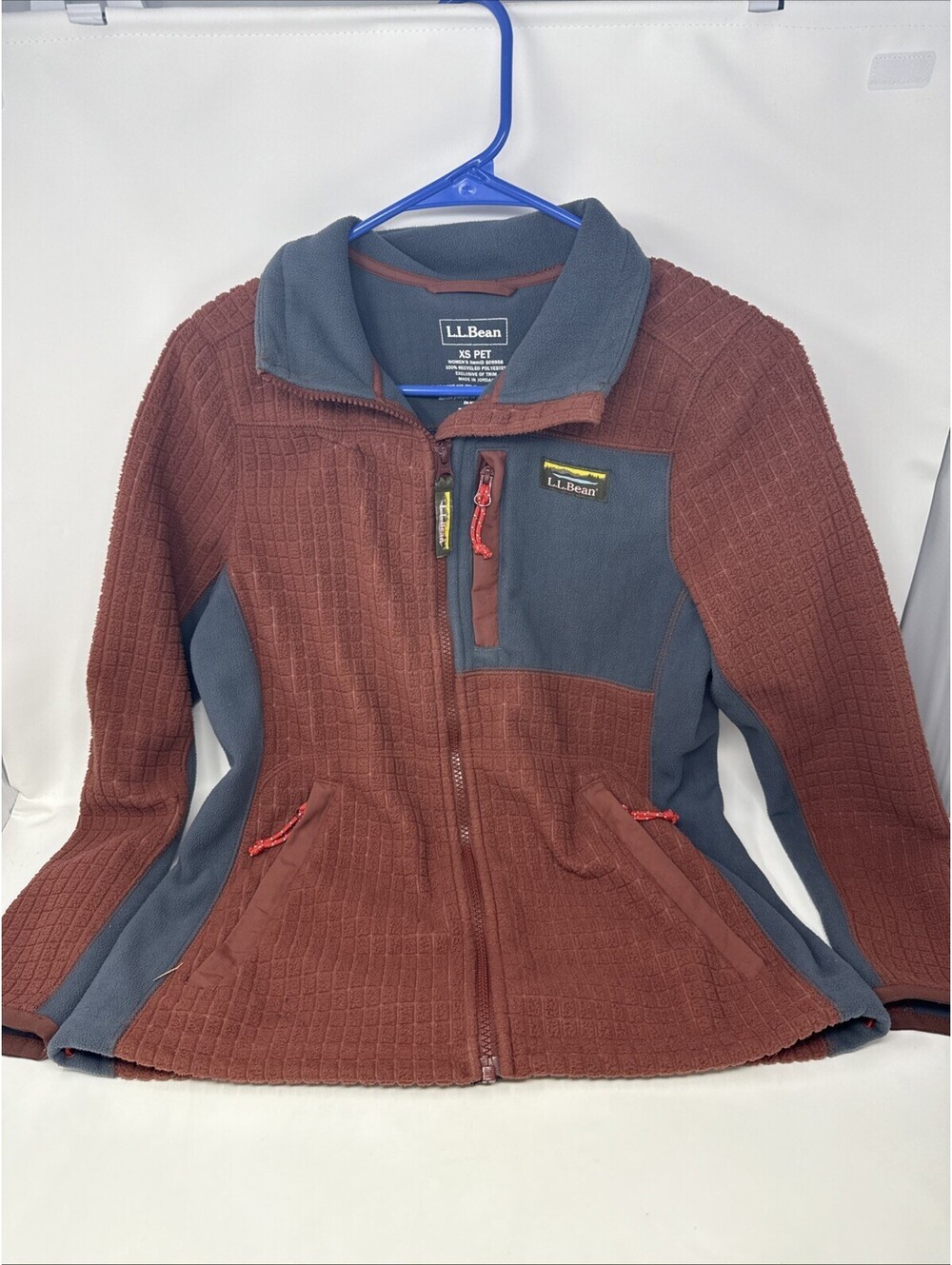 LL Bean Jacket Womens X-Small Petite Long Sleeve Zip Lightweight Pockets